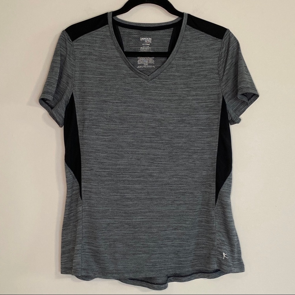 Danskin Women's Gray V-Neck Top